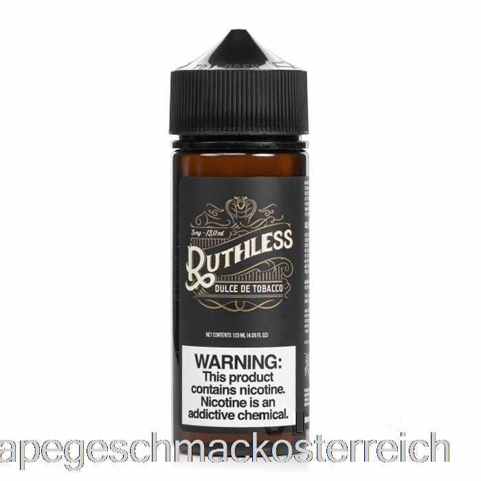Dulce De Tobacco – Rücksichtslose Dämpfe – 120 Ml, 0 Mg Vape-Geschmack